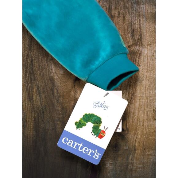 Vintage Carters Eric Carle The Very Hungry Caterpillar Green Sleeper 9-12m - Picture 6 of 8